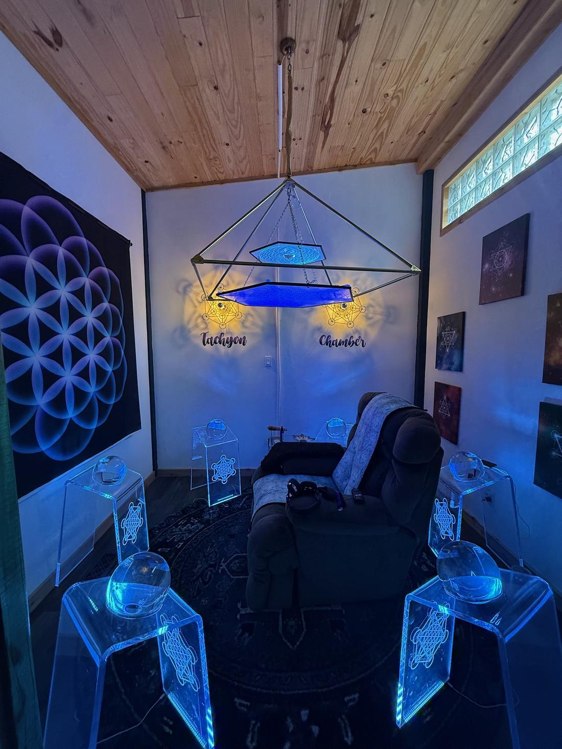 Quiet wellness room at Golden Hill Retreat Center